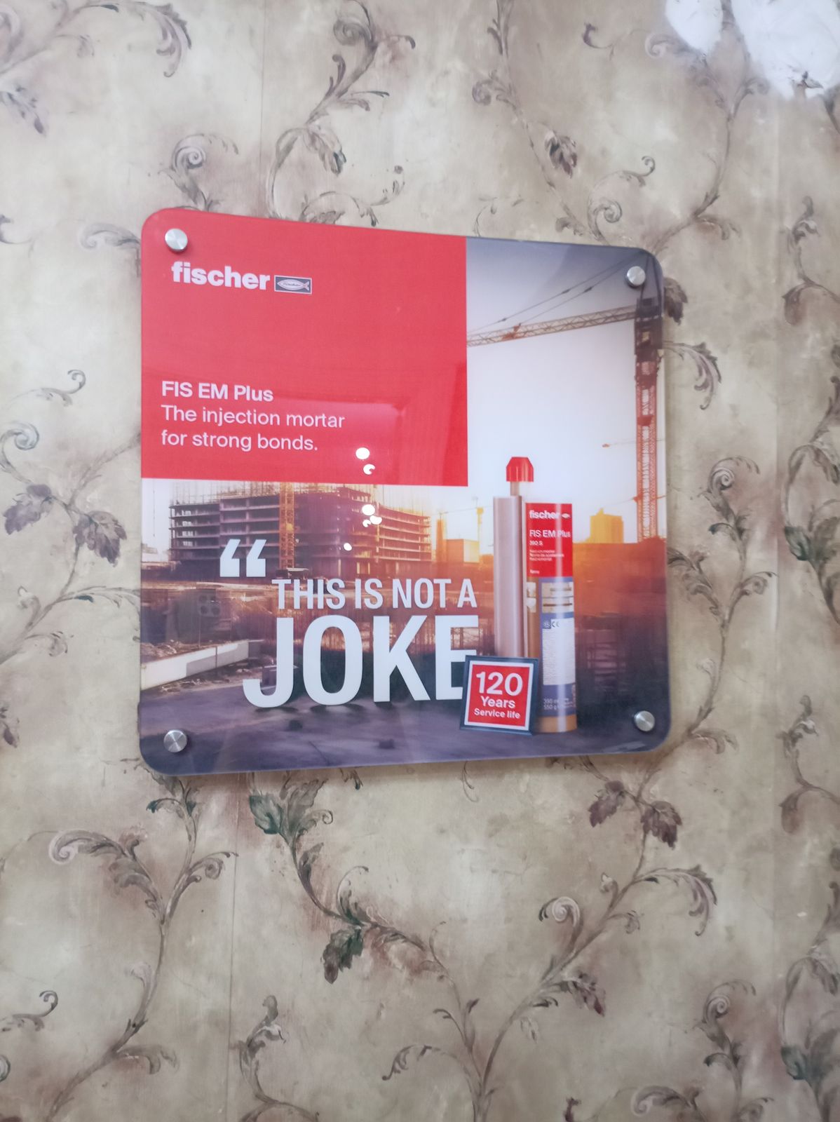 لوحة أكريليك مطبوعة - This is Not a Joke - FIS EM Plus