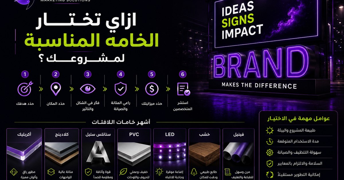 إزاي تختار الخامة المناسبة لمشروعك